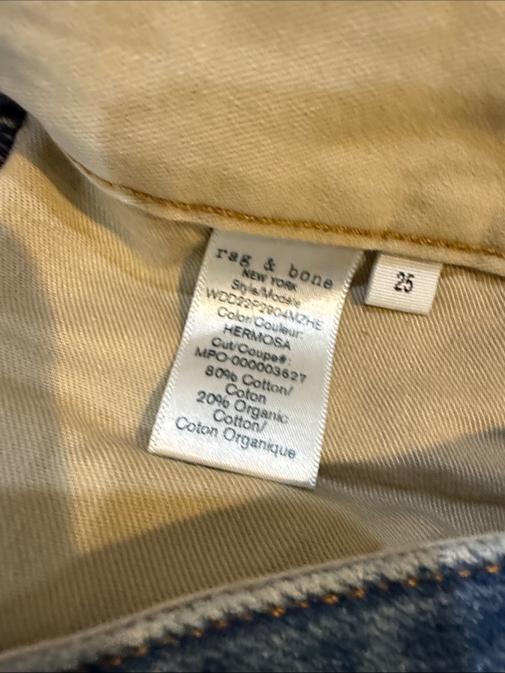 rag & bone light blue distressed denim jeans - Picture 5 of 10